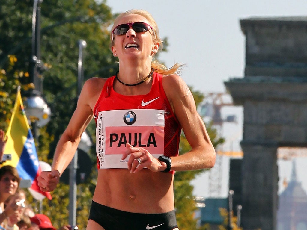 Paula Radcliffe has admitted she may never be able to compete again as she struggles to overcome a foot injury