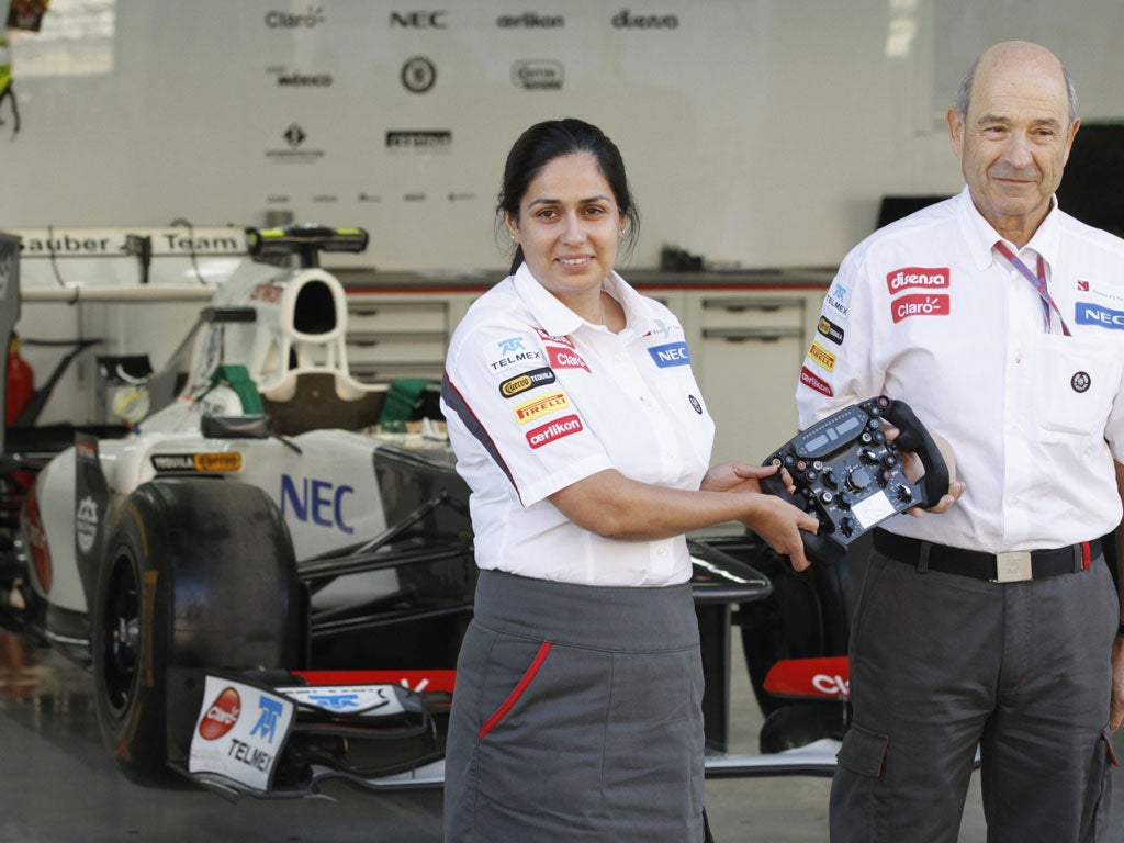 The high road: Peter Sauber hands over to Monisha Kaltenborn