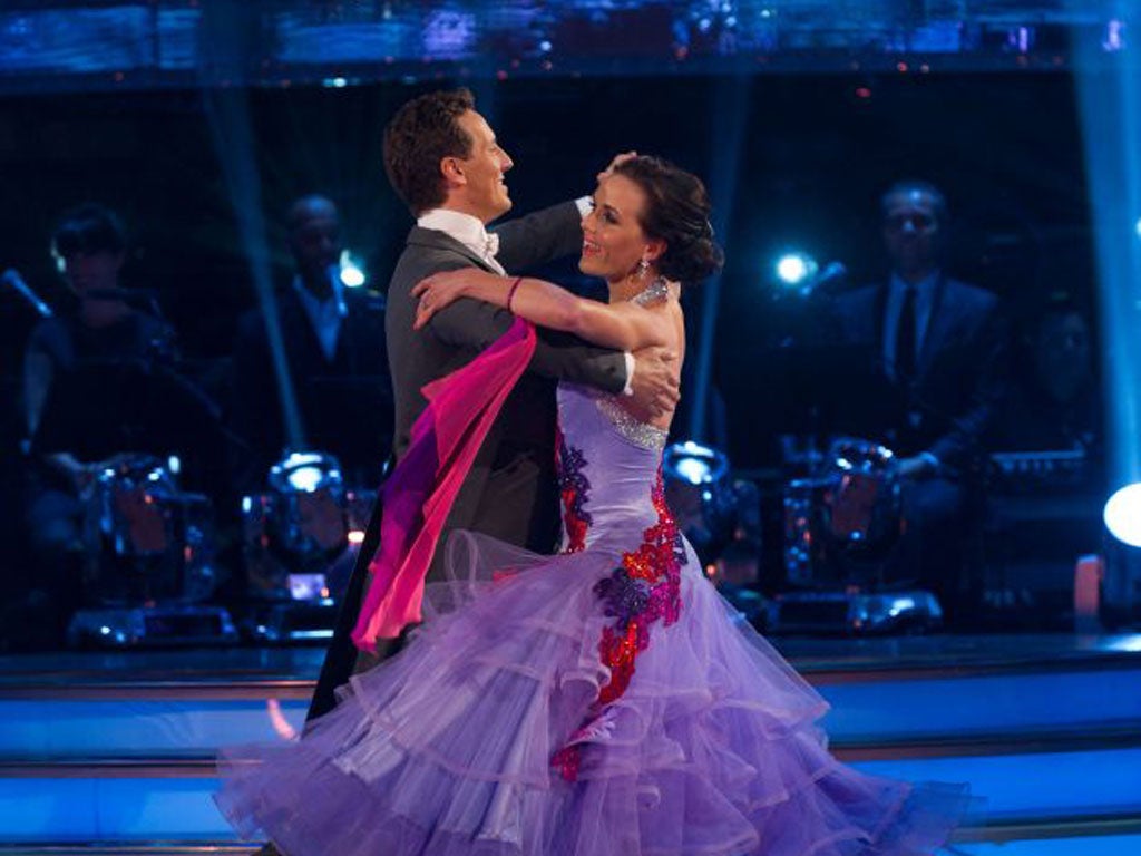 Brendan Cole and Victoria Pendleton on ‘Strictly Come Dancing’ on Saturday