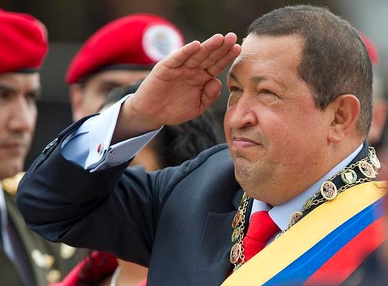 Venezuela president Hugo Chavez