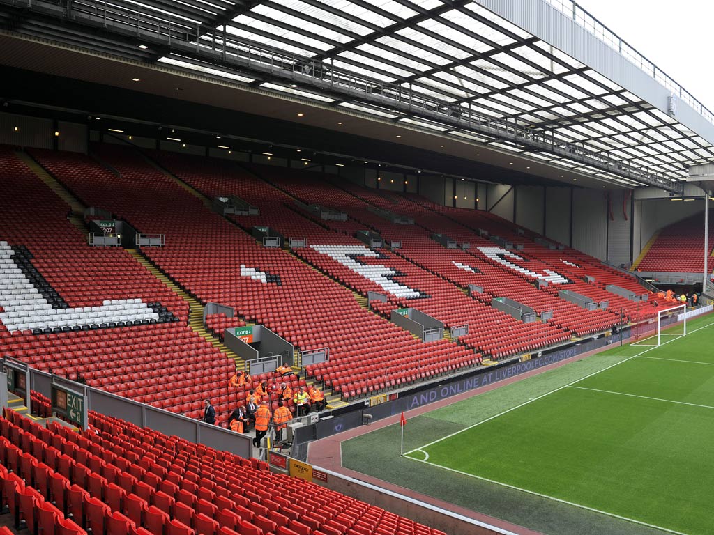 Liverpool's home, Anfield