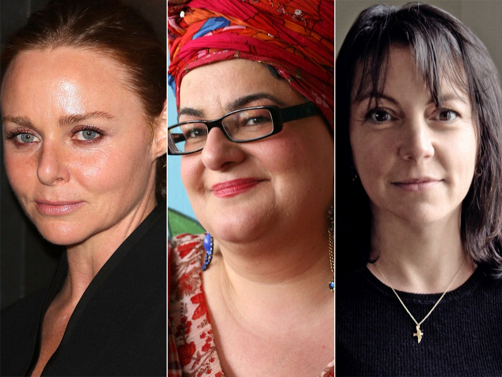 Stella McCartney, Camila Batmanghelidjh and Nina Gold