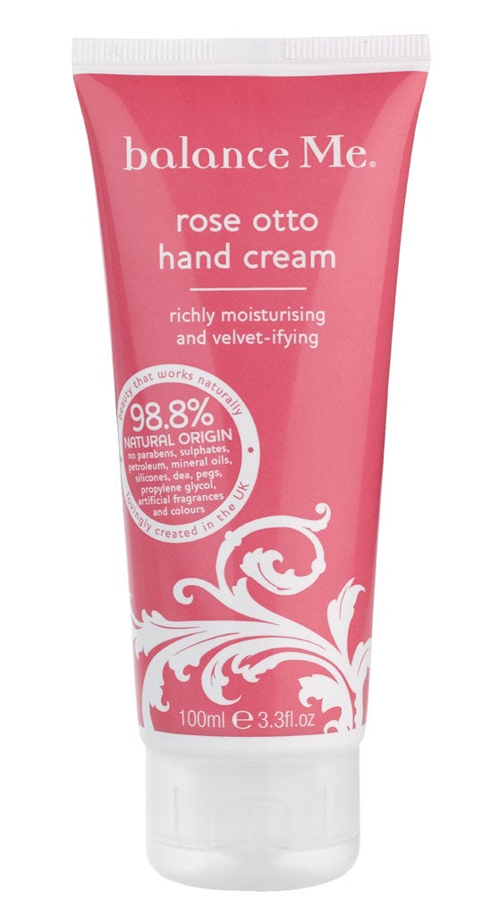 <p>Rose Otto Hand Cream</p>

<p>Rich, soothing and fragrant</p>

<p>£14.50, balanceme.co.uk</p>