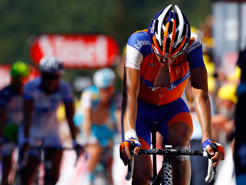 Robert Gesink of the Netherlands riding for Rabobank