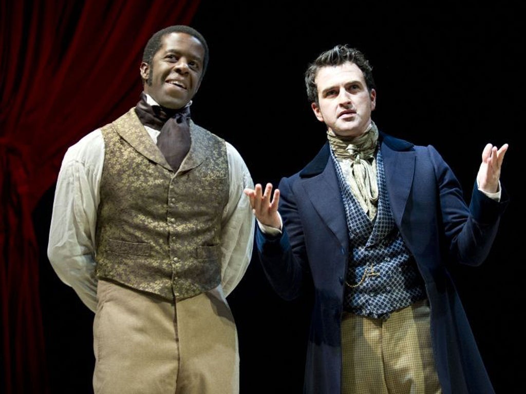 Adrian Lester and Eugene O'Hare in 'Red Velvet'