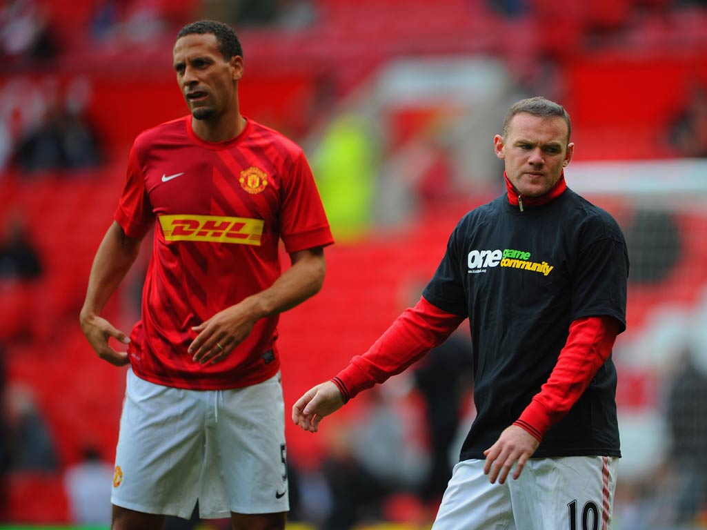 Rio Ferdinand chose not to wear a Kick It Out T-shirt