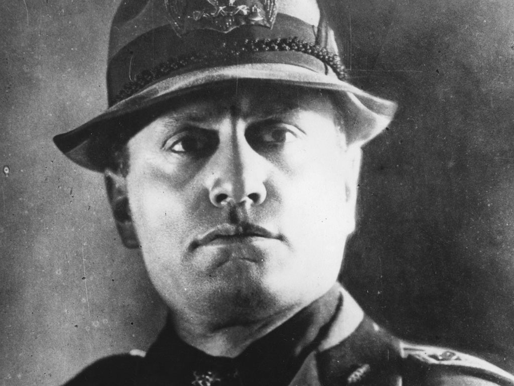 Italian politician Benito Mussolini who led the National Fascist Party