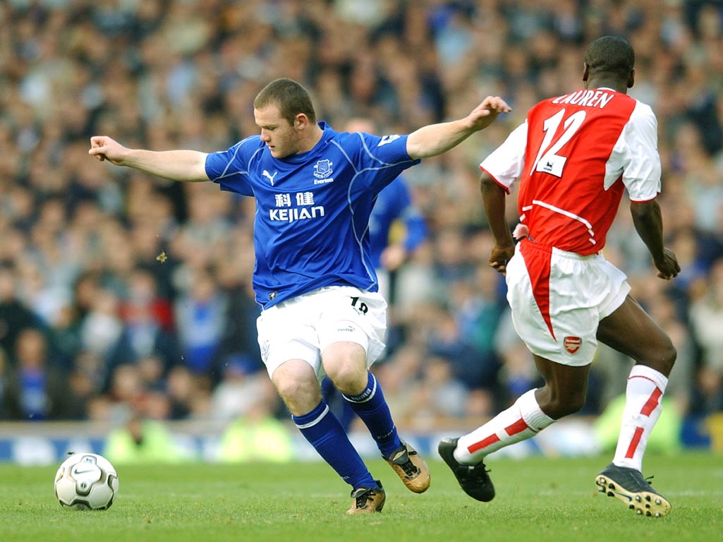 Rooney against Arsenal