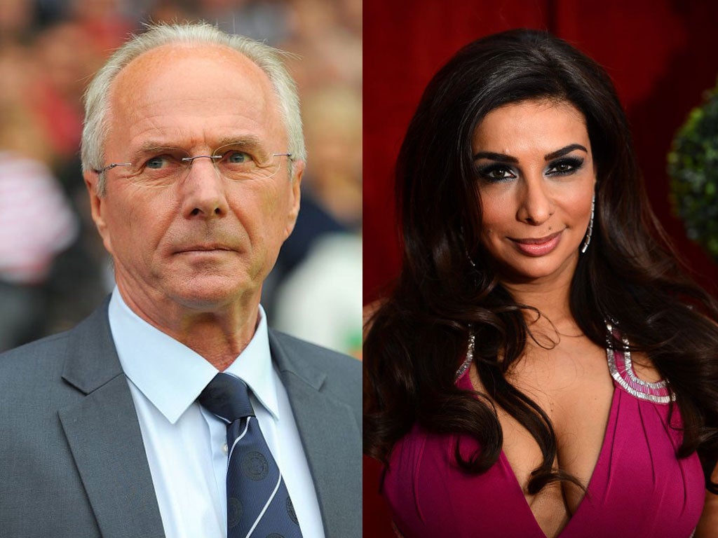 Sven-Goran Eriksson and Shobna Gulati