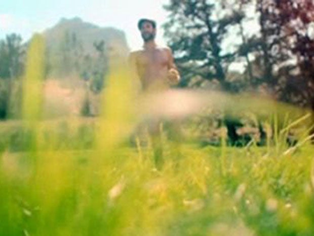 The television campaign for Richmond ham opened with a man standing in a field and admiring a sandwich while wearing only a cap