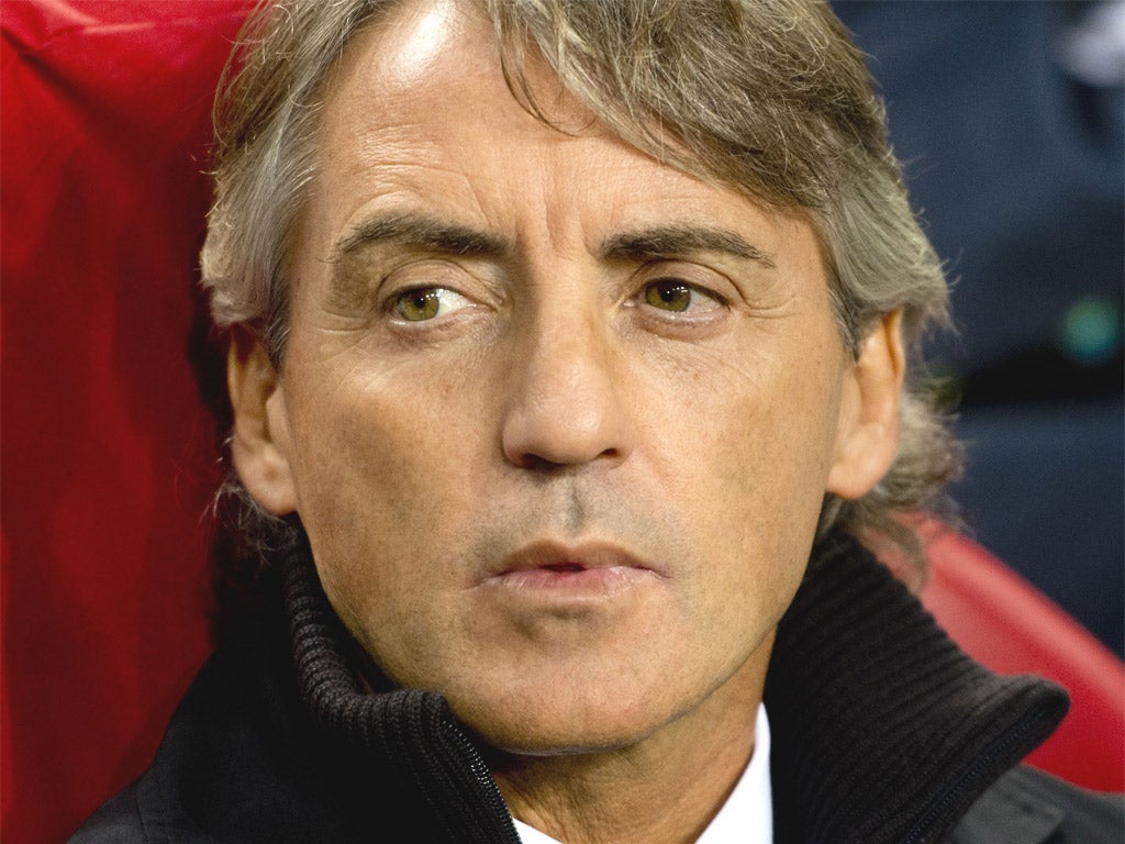 Roberto Mancini has yet to match the demands of Europe