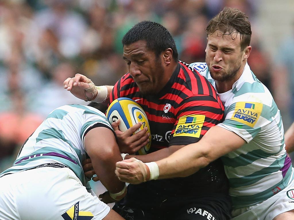 Mako Vunipola in action for Saracens