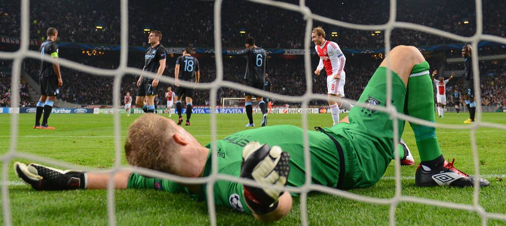 Joe Hart concedes against Ajax