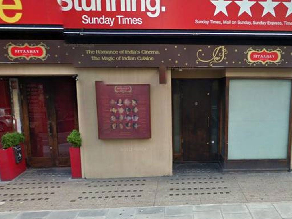 Hygiene issues: Sitaaray restaurant in Drury Lane