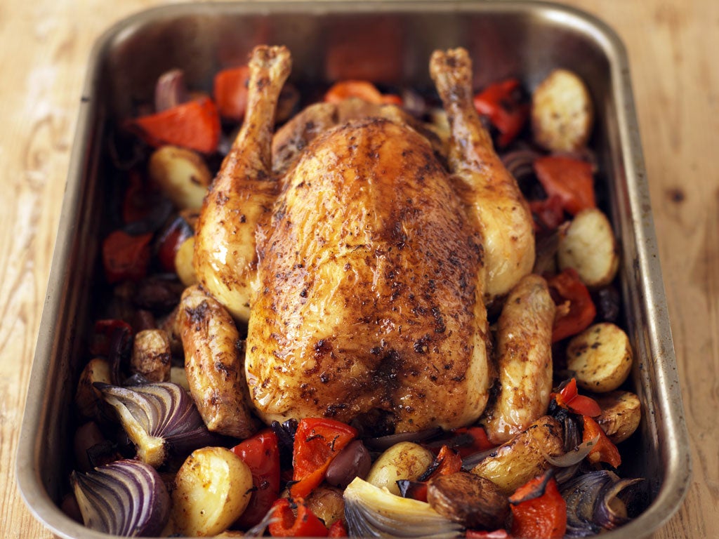 Spanish-style roast chicken by Sophie Wright