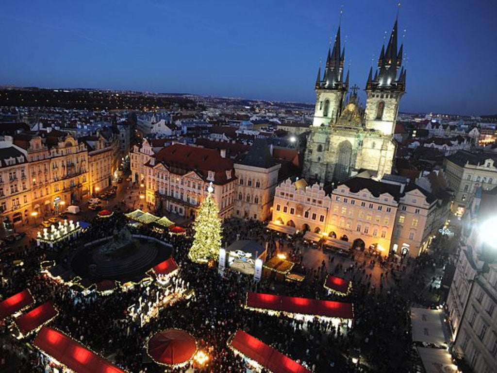 <p><strong>£217</strong></p>
<p><strong>Cresta: Prague</strong></p>
<p>Includes BA flights from Heathrow on 5 December, transfers and B&amp;B at the Plaza Alta Hotel. “Prague has two main markets in Old Town and Wenceslas squares and this fantastic deal lets you experience all the magic of the Czech capital at Christmas on a budget,” says Katie Elson. (0844 879 8036; <a href="http://www.crestaholidays.co.uk" target="_blank">crestaholidays.co.uk</a>)</p>