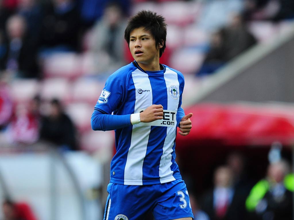 Wigan midfielder Ryo Miyaichi