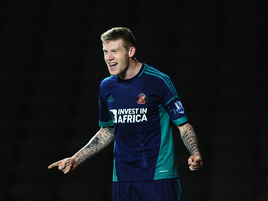 Sunderland winger James McClean