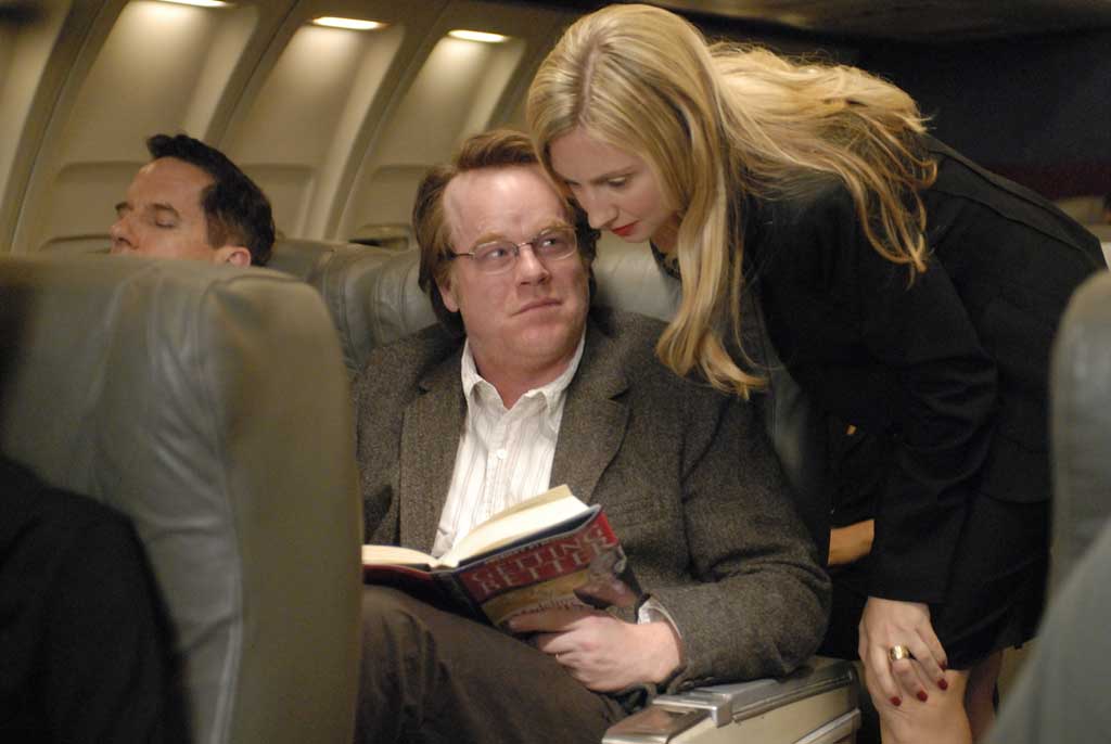 The late Philip Seymour Hoffman with Hope Davis in Kaufman’s 2008 directorial debut, ‘Synecdoche, New York’