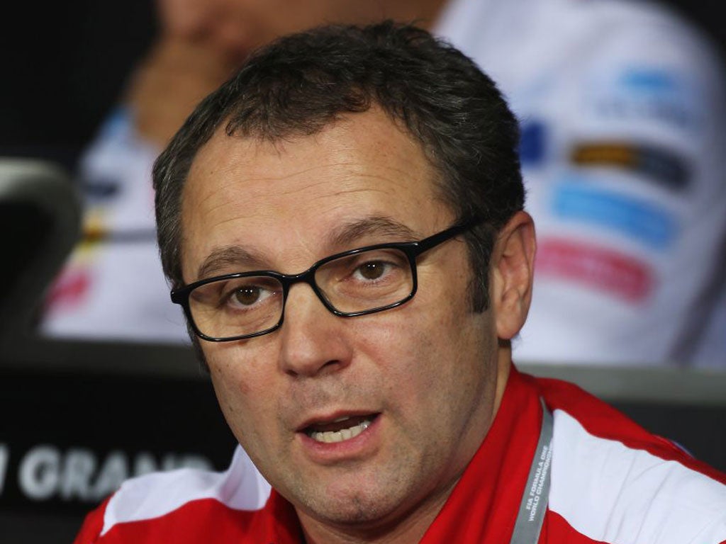 Stefano Domenicali denied any political intent in Ferrari gesture