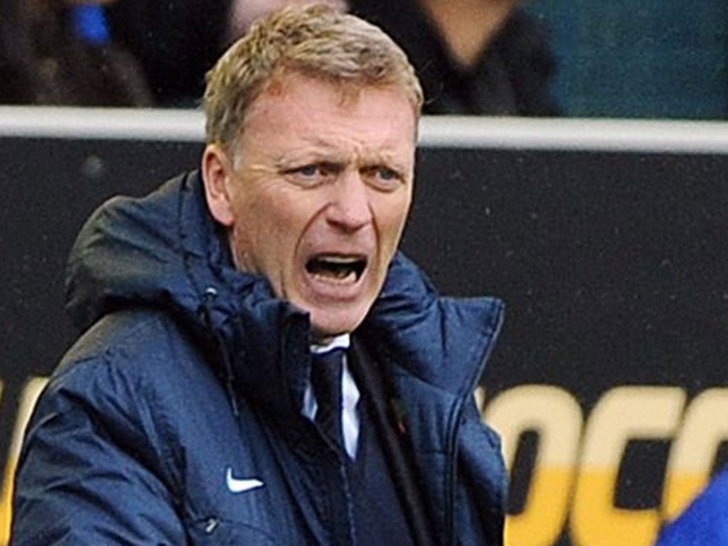 Everton's manager David Moyes