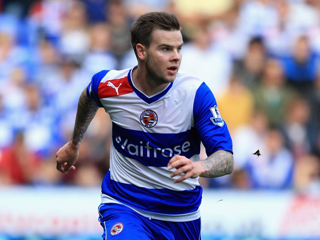 Reading midfielder Danny Guthrie