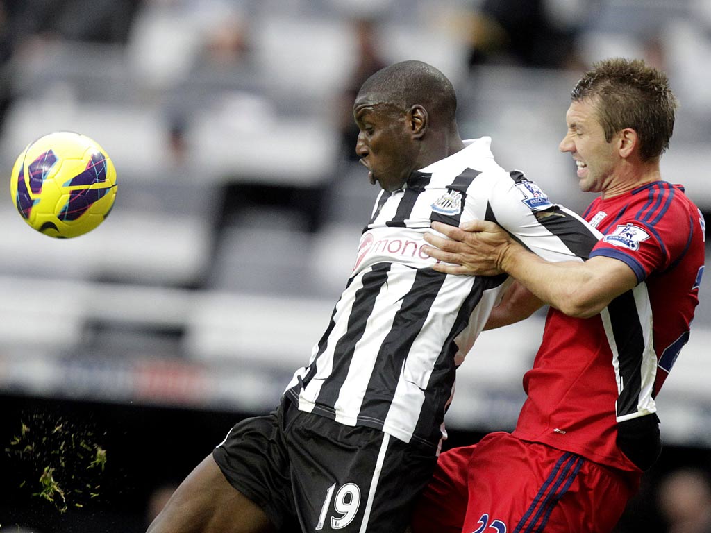 Newcastle striker Demba Ba