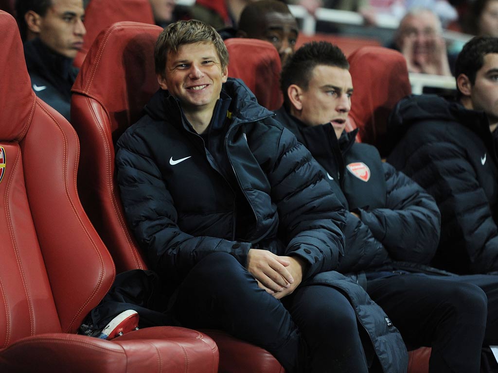 Arsenal forward Andrey Arshavin