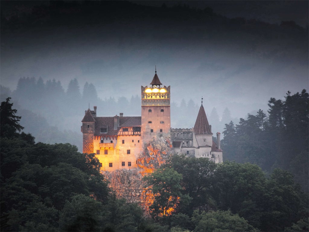 The imposing exterior of Bran Castle