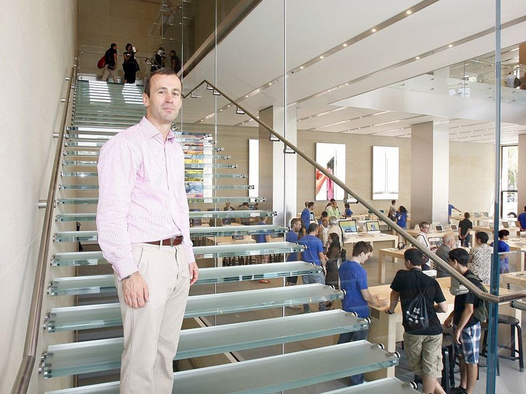 John Browett in July 2012 at Apple's new Barcelona store