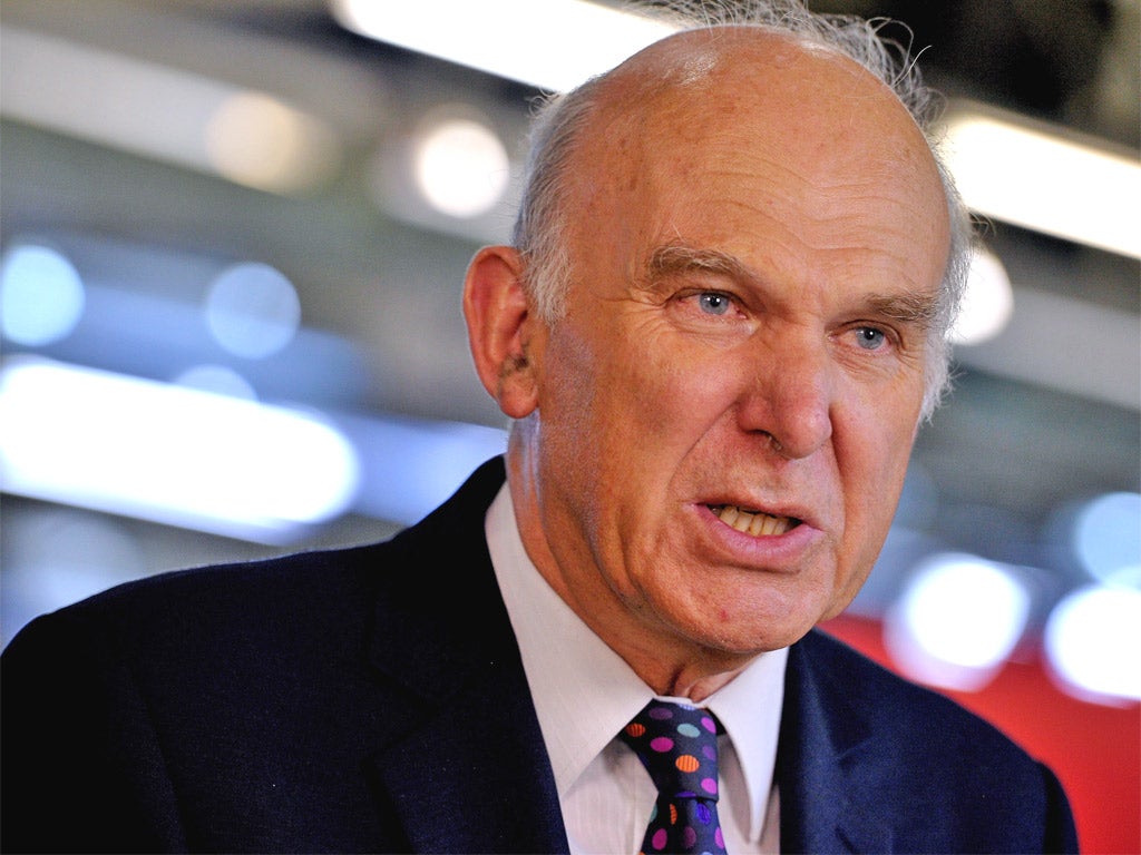 Business Secretary, Vince Cable