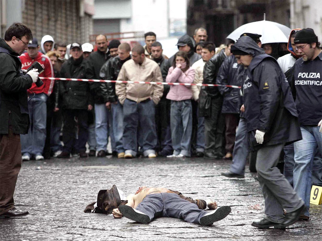 The slain body of Antonio Scalfaro, killed in 2005