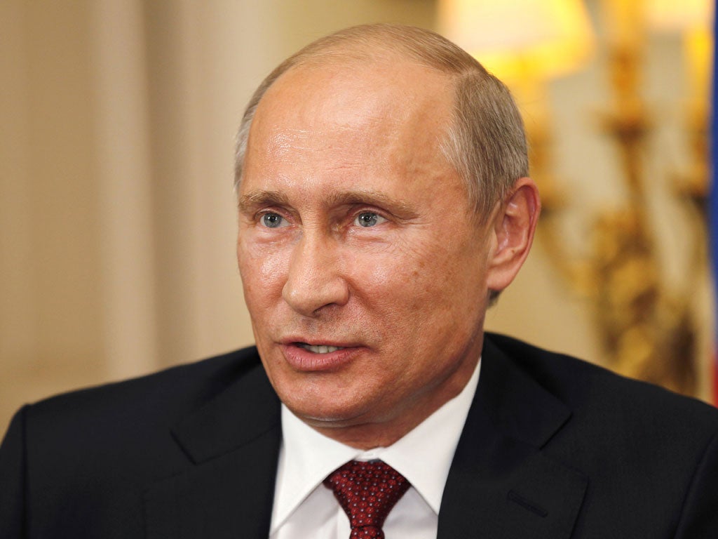 Putin has put his back out, according to a spokesman