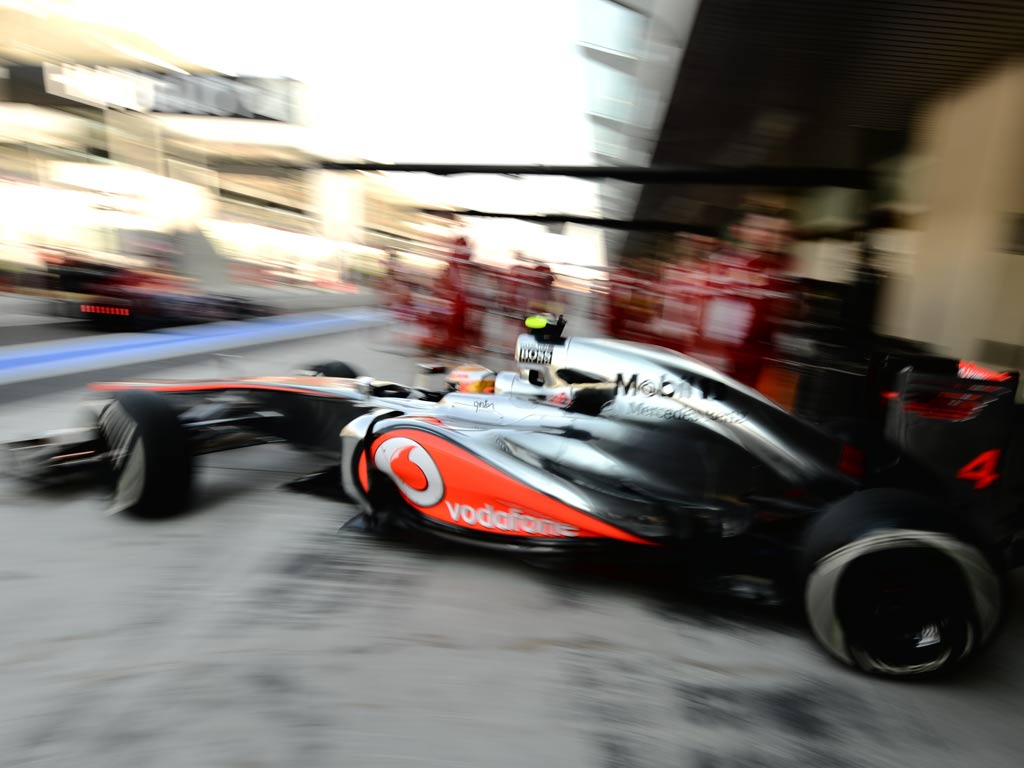 Lewis Hamilton in Abu Dhabi