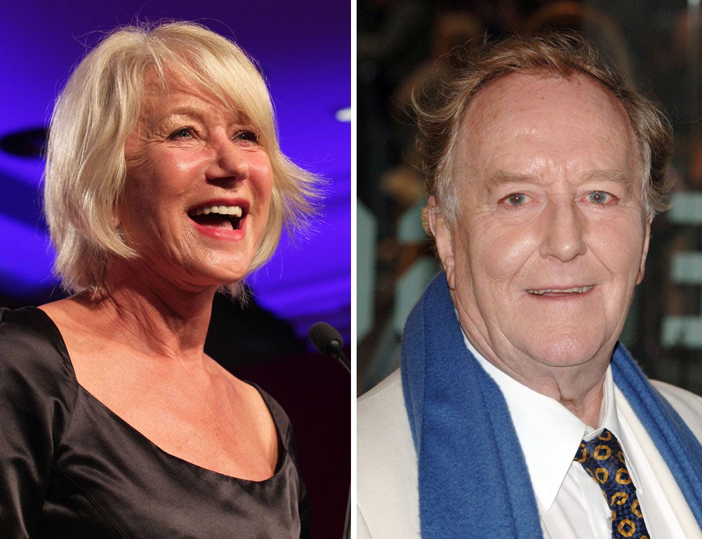 Dame Helen Mirren and Robert Hardy