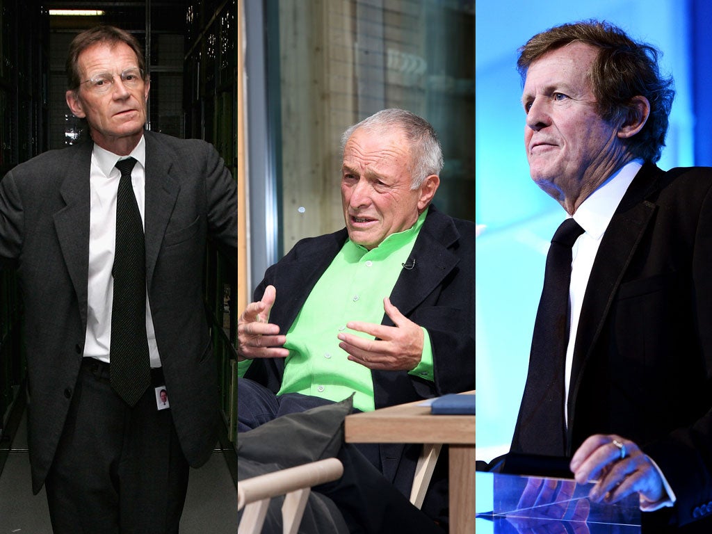 Sir Nicholas Serota, Lord Rodgers, Sir David Hare