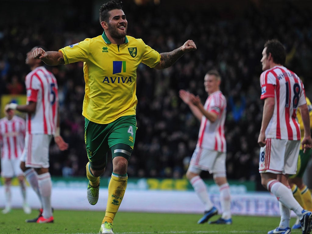 Bradley Johnson headed in the only goal for Norwich