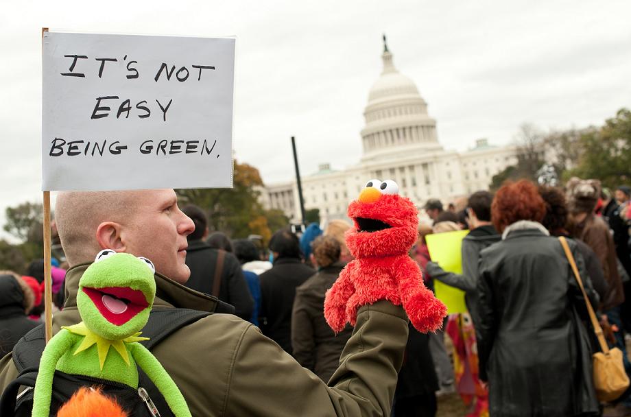 Having a hand in public protest: a protest in support of public broadcasting