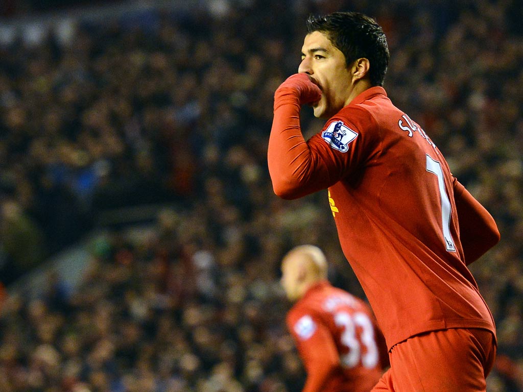 Liverpool striker Luis Suarez