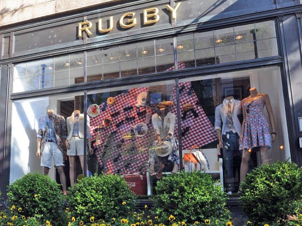 A Rugby Ralph Lauren shop in Boston