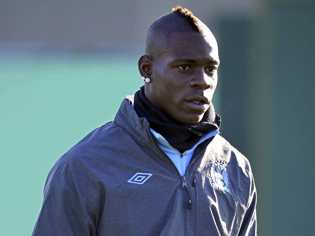 Manchester City striker Mario Balotelli