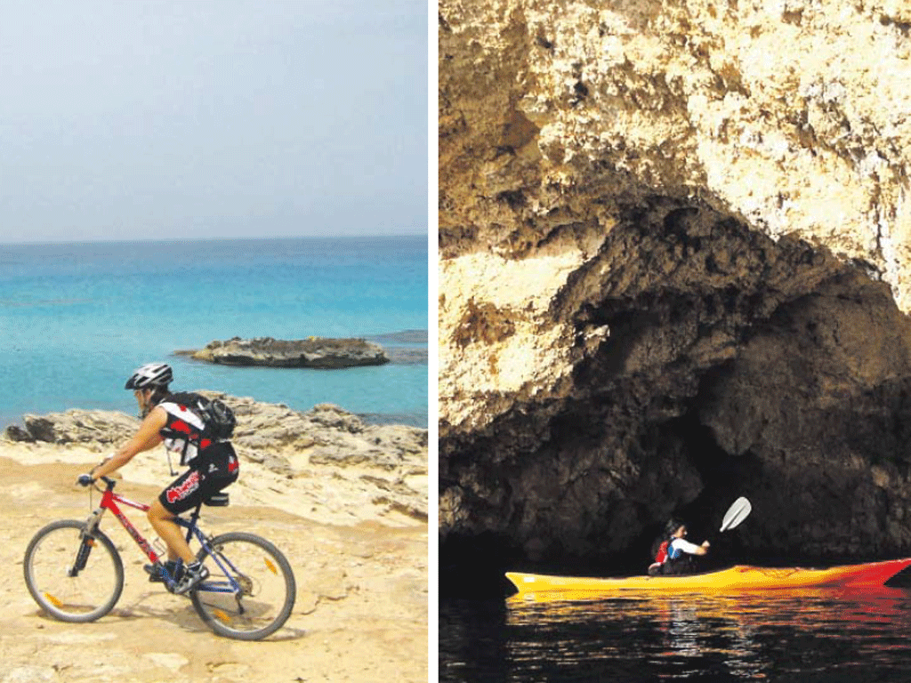 Kayaking and cycling are more enjoyable once the summer crowds have dispersed from the island