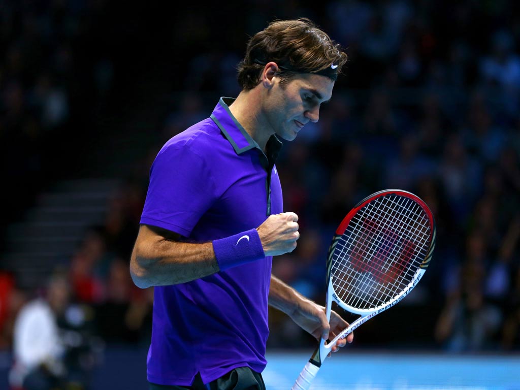 Roger Federer at the ATP World Tour Finals