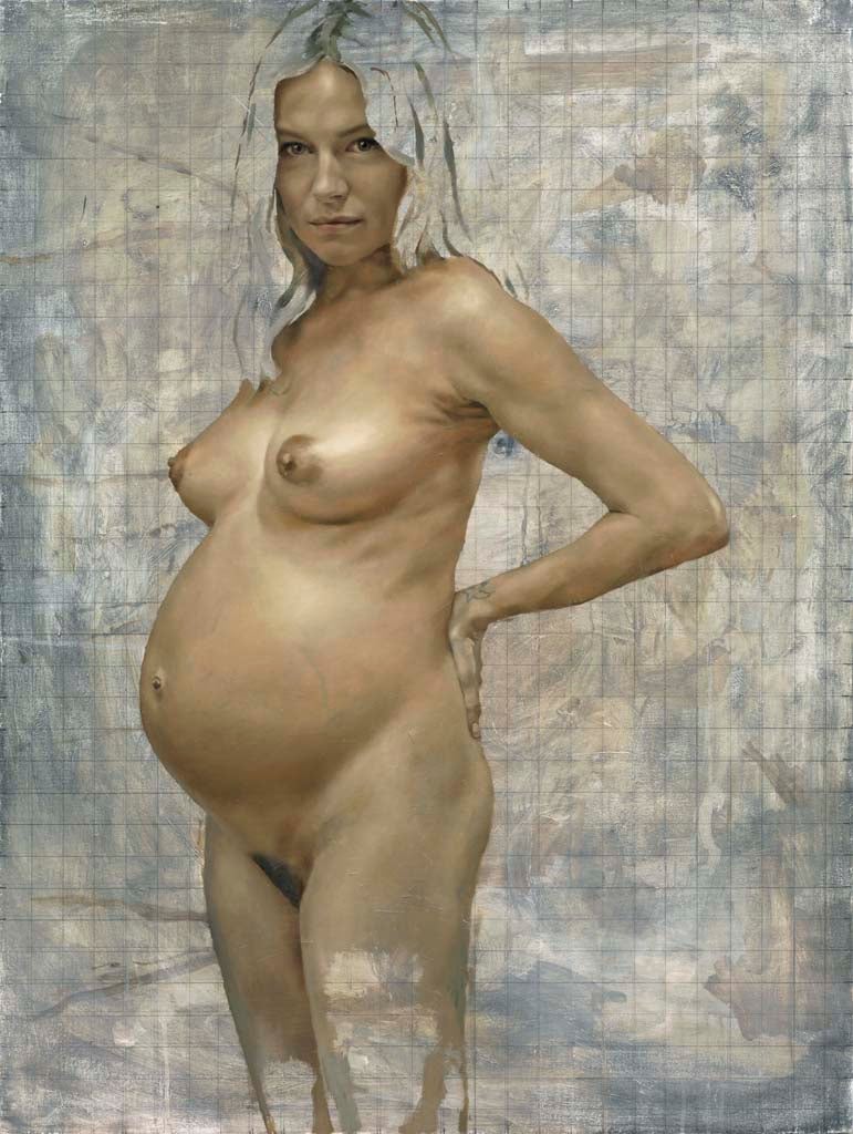 Jonathan Yeo's portrait of a heavily pregnant Sienna Miller