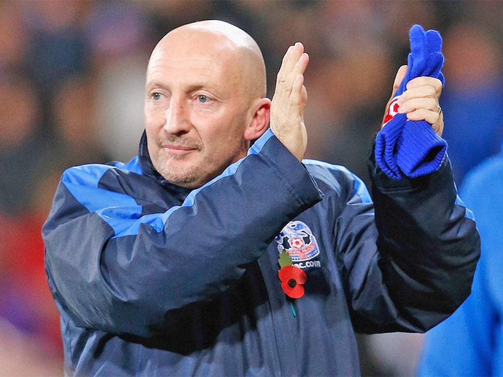 Palace’s new manager Ian Holloway