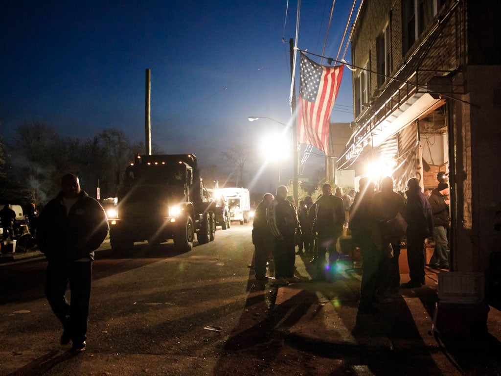Staten Island on election day 2012, in the wake of Hurricane Sandy