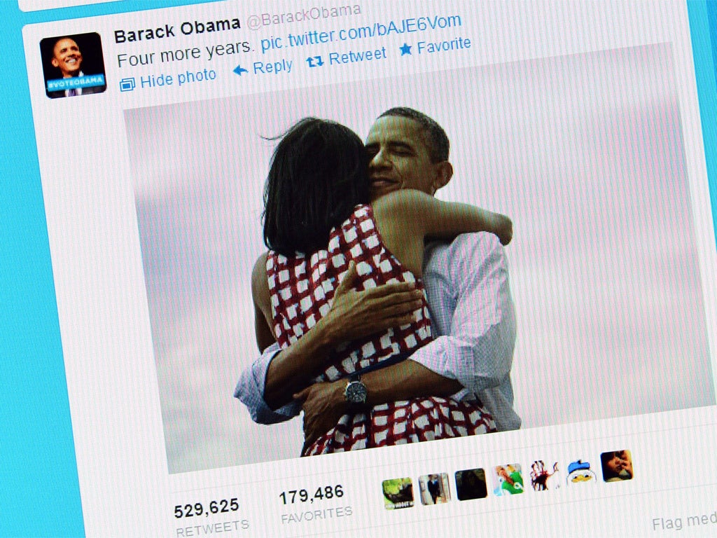Barack's victory tweet became the most retweeted tweet of all time
