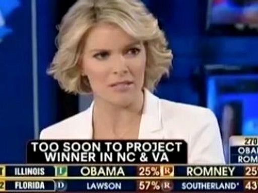 Fox News anchor Megyn Kelly sees that the writing is on the wall