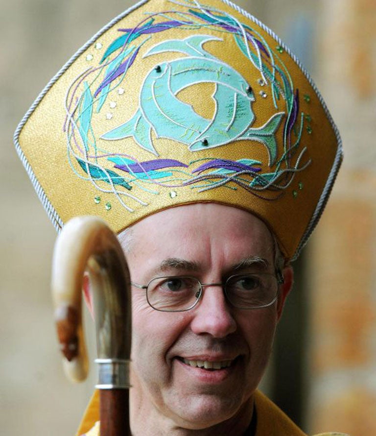 The new Archbishop of Canterbury, Justin Welby