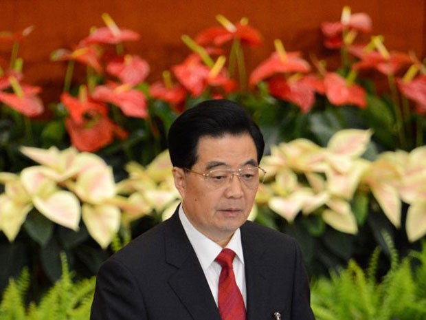 President Hu Jintao warned China's incoming leaders today that corruption threatened the ruling Communist Party and the state